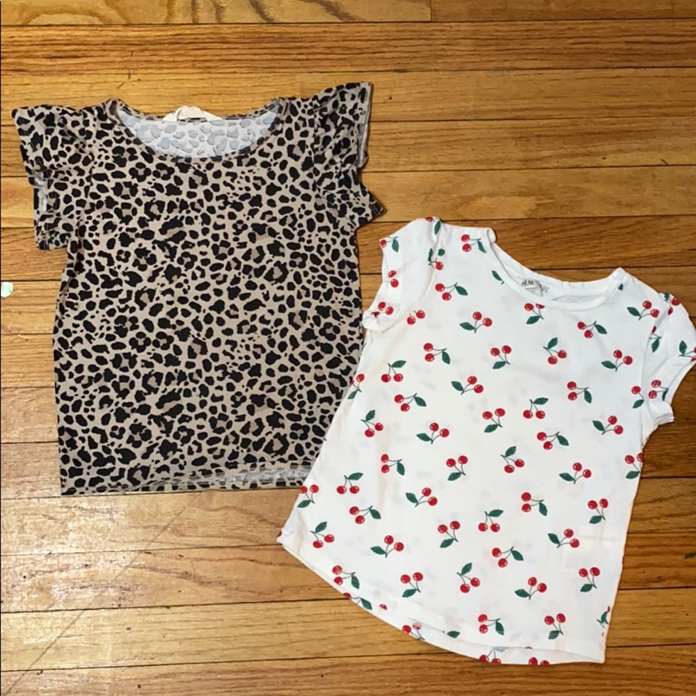 2 h&m tshirts for girl